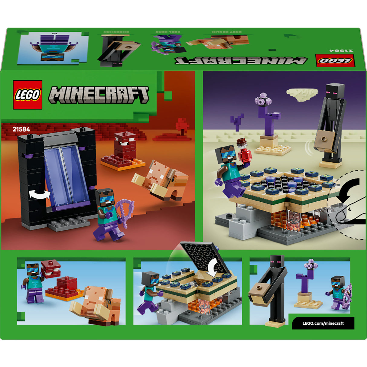 Lego minecraft 21584 voyage vers le bas et le portail final