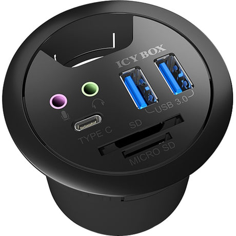 Boîte glacée ib-hub1404a hub usb (noir)