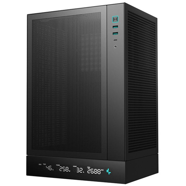 Boîtier mini-tour numérique Deepcool ch170 (noir | 2x USB-A | 1x USB-C)
