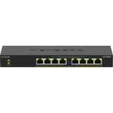 Netgear 8-poorts gigabit ethernet unmanaged poe+ essentials switch (gs308lp) (zwart, 60 watt poe)