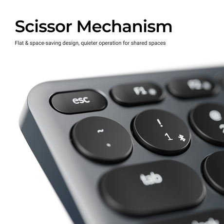 Clavier Keychron b5 pro-k1 (gris, disposition américaine (QWERTY), commutateurs à ciseaux, 100 %, touches ABS, Bluetooth USB 2,4 GHz)