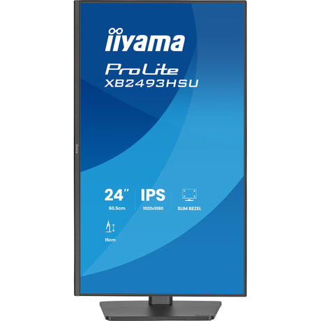 Moniteur Iiyama prolite xb2493hsu-b1 23.8 (noir (mat), 120 Hz, HDMI, port d'affichage, USB, audio)