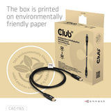 Câble bidirectionnel Club 3D Mini DisplayPort vers Mini DisplayPort DP80 (noir, 1 mètre, certifié Vesa)