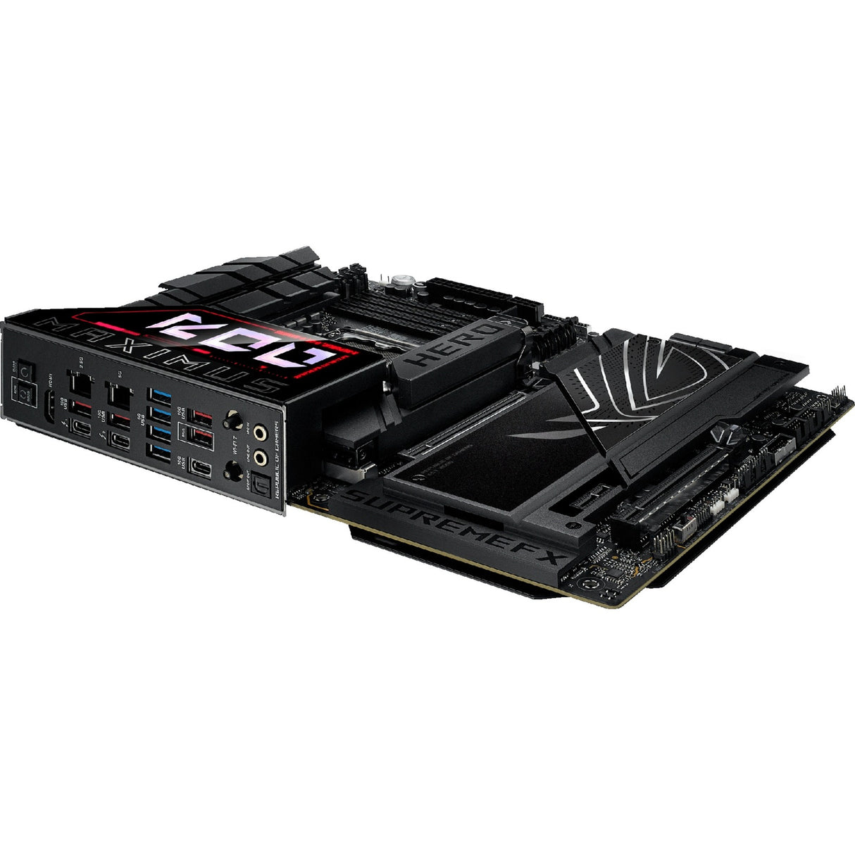 Carte mère Asus Rrog Maximus Z890 Hero Socket 1851 (noir, RAID, 2,5 Go-LAN, 5 Go-LAN, Wi-Fi 7, BT, Sound, ATX)