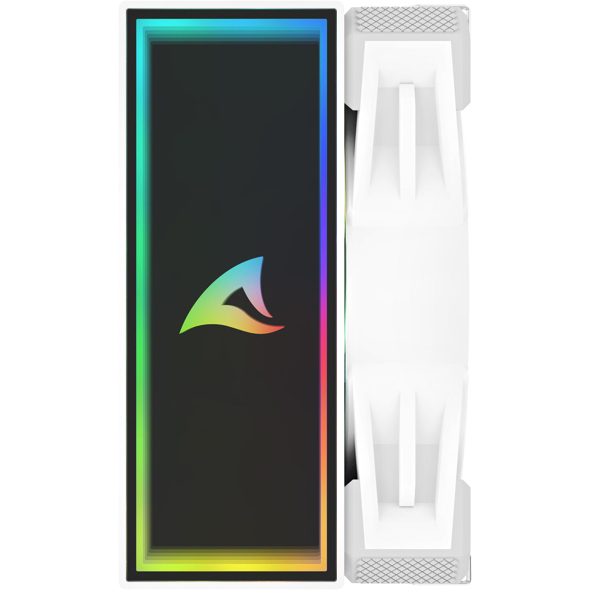 Refroidisseur de processeur Sharkoon a50 RVB (blanc, connecteur de ventilateur PWM à 4 broches)