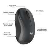 Logitech mk295 ensemble clavier et souris sans fil silencieux (noir, disposition internationale américaine (qwerty), 100 %)