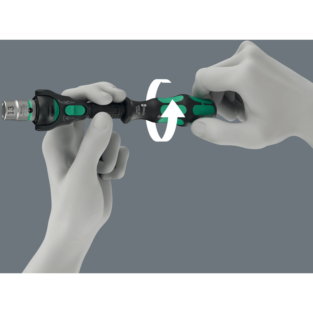 Cliquet rapide Wera 8000 b édition noire zyklop avec entraînement 3 8 (noir vert)