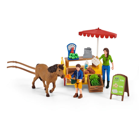 Schleich Farm World - figurine de jeu avec support de ferme mobile