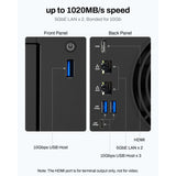 Terramaster f2-425 plus nas (wit, 2x 5gbe, hdmi, usb)