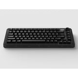 Clavier mécanique sans fil Iqunix zx75 côté obscur (noir, disposition américaine (qwerty), marron cerise mx, 75 %, LED RVB, remplaçable à chaud, pbt double prise, 2,4 GHz | Bluetooth 5.1 | USB-C)