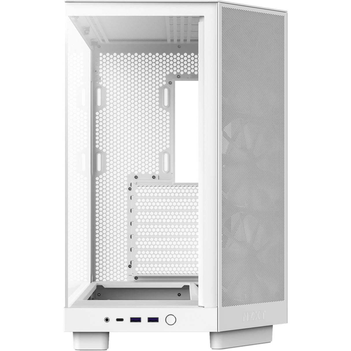 Boîtier tour midi Nzxt h6 flow (blanc | 2x USB-A | 1x USB-C | verre trempé)