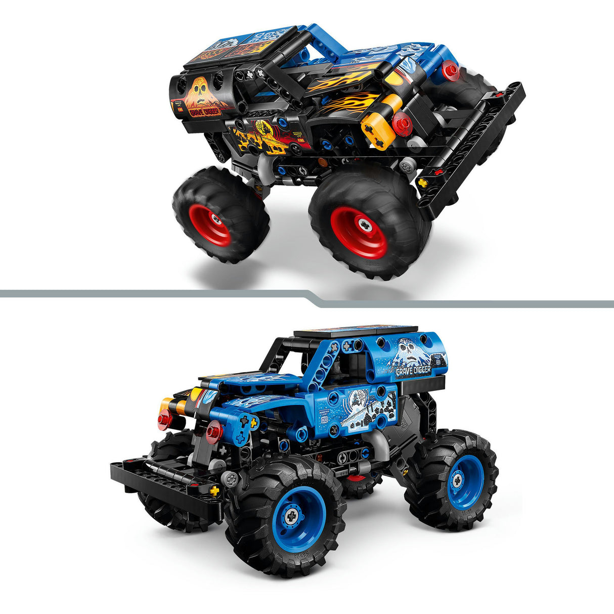 Lego Technic 42219 Monster Jam Grave Digger Feu et Glace