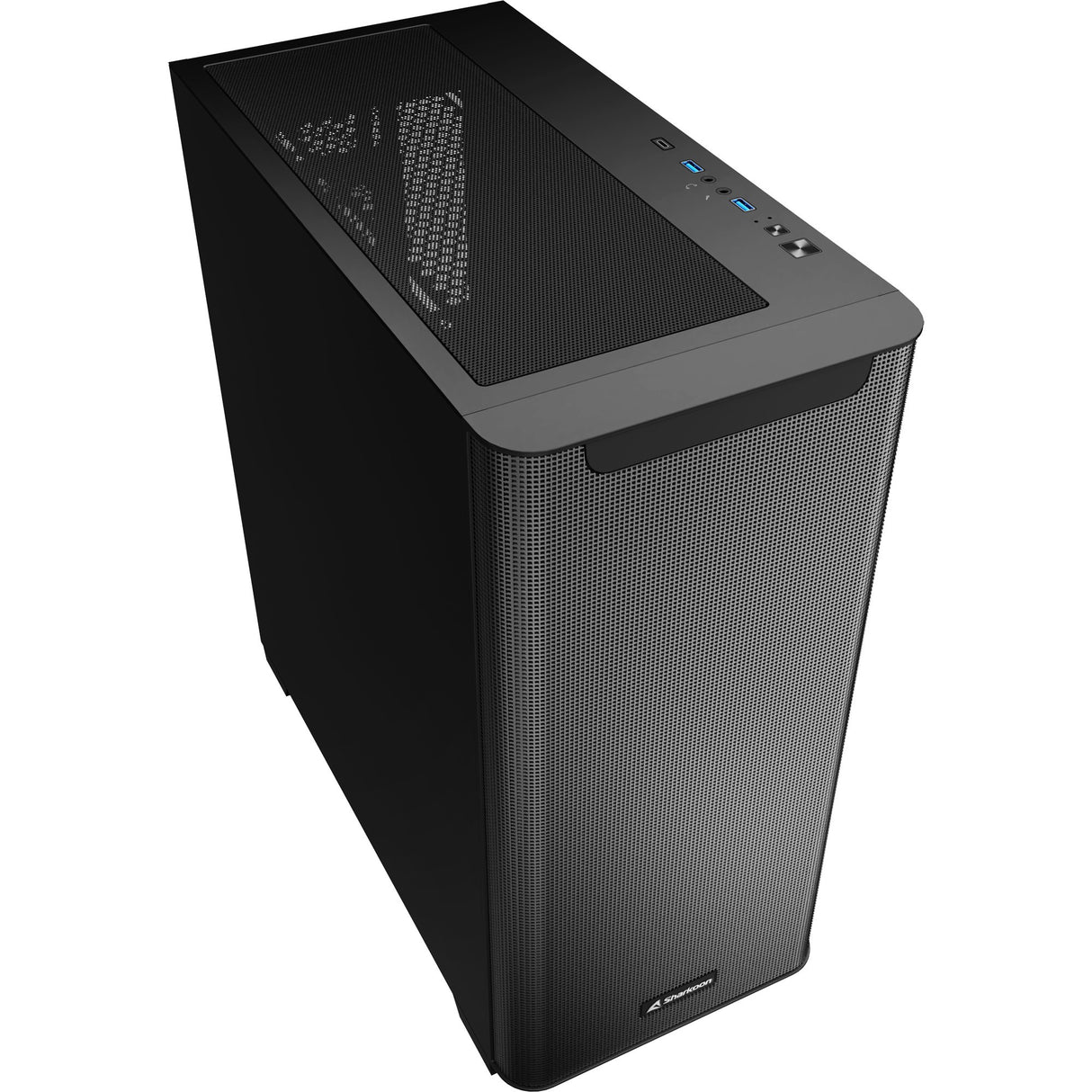 Boîtier tour midi noir Sharkoon m30 (noir | 2x USB-A | 1x USB-C)