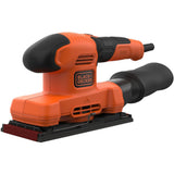 Black+decker 150w 1 ponceuse orbitale 3 feuilles bew220-qs (orange noir)