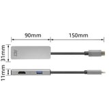 Adaptateur multiport USB-C 4K Act Connectivity pour 2 écrans HDMI, u