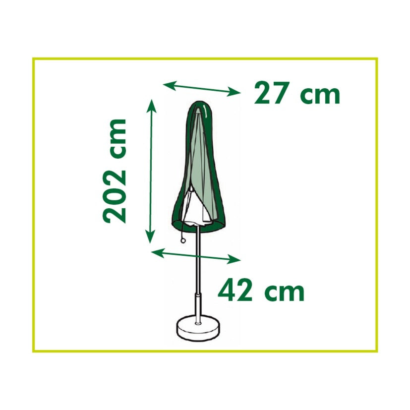 Couverture de meubles de jardin nature pour le parasol debout (petit)