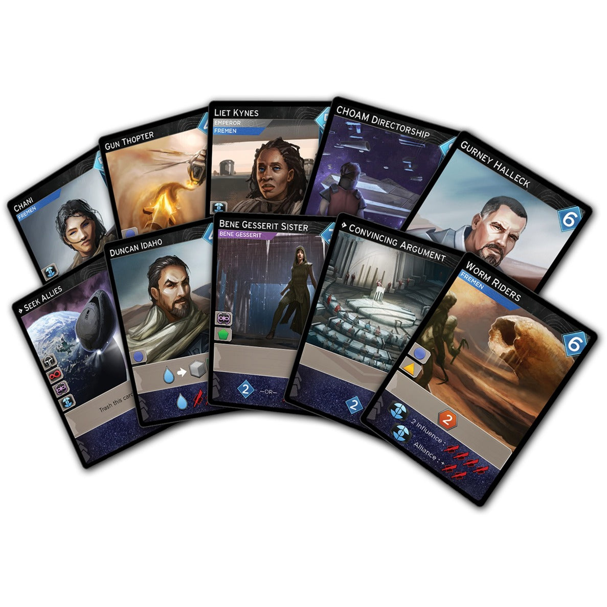 Asmodee dune : jeu de société empire (anglais, 1 à 4 joueurs, 60 à 120 minutes, à partir de 14 ans)