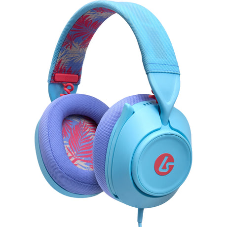 Powera Lucidsound LS10 Casque de jeu filaire – Casque de jeu supra-auriculaire Ocean Waves (bleu clair violet, Playstation 5, Playstation 4, Xbox Series