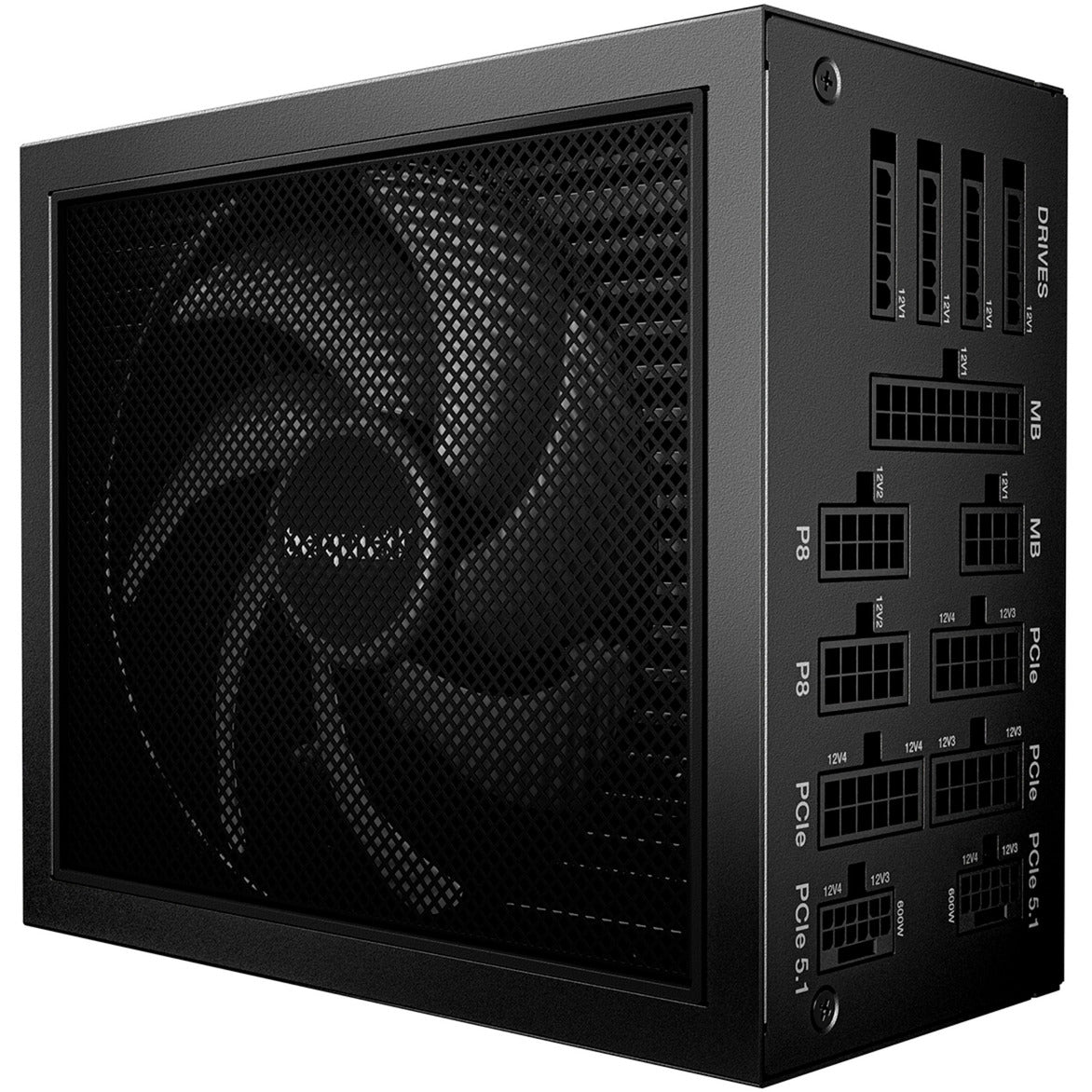 Soyez silencieux! alimentation modulaire dark power 14 de 1 200 watts (noir, 2x 12v-2x6, 4x pcie)