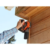 Ponceuse excentrique à batterie Black+decker bdcros18 18v (noir orange, sac de rangement, chargeur et batterie inclus)