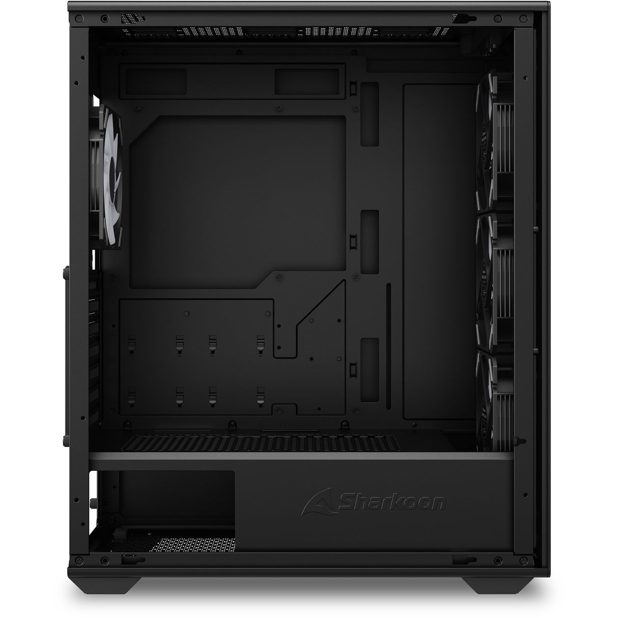 Sharkoon VK4 ARGB Boîtier Midi Tower (noir | 2x USB-A | RGB | verre trempé)