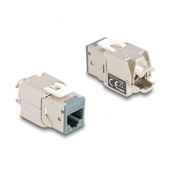 Delock module keystone prise rj45 vers lsa cat 6a sans outil, 8 pièces (multicolore)
