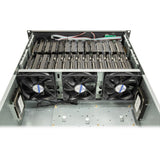 Rack minier Inter-tech 4f28, boîtier de serveur (noir | 2x USB-A)
