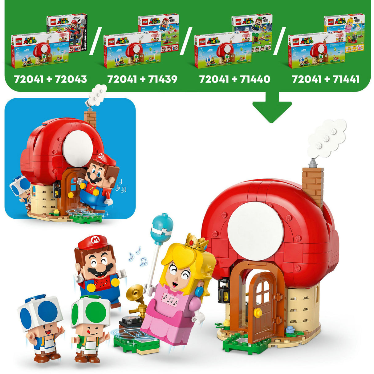 Lego Super Mario 72041 La fête à la maison des crapauds