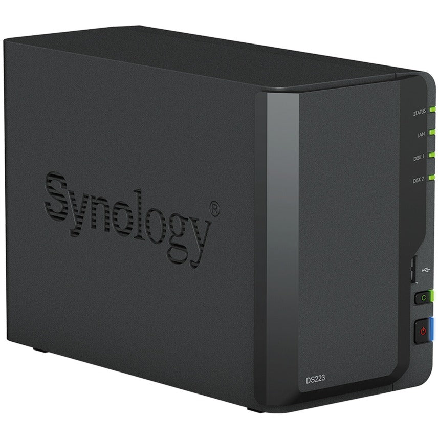 Synology diskstation ds223 nas (noir, 1x LAN 1 Go, 3x USB 3.2 gen 1)
