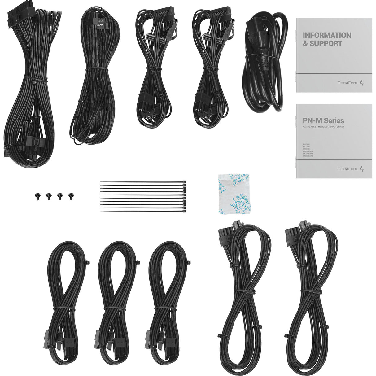 Deepcool pn850m alimentation modulaire 850 watts (noir, 1x 12v-2x6, 3x pcie)