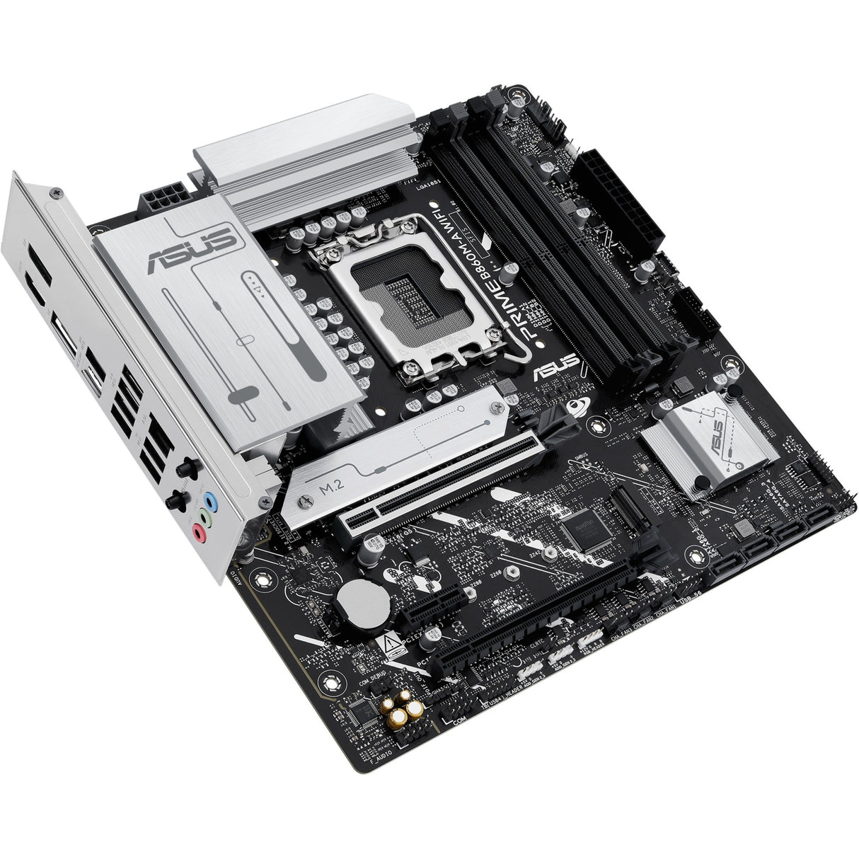 Carte mère Asus Prime B860M-A WiFi Socket 1851 (RAID, 2,5 Go-LAN, WiFi 6e, BT, Son, µATX)
