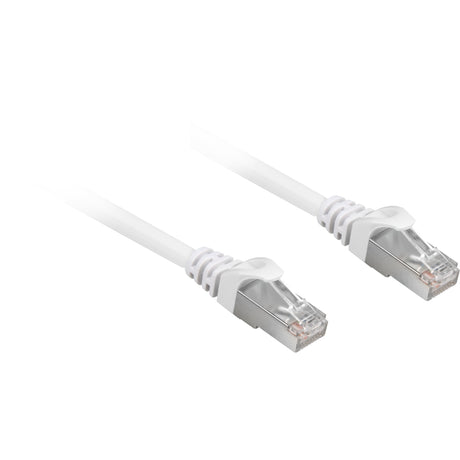 Câble patch Sharkoon SFTP, RJ-45 avec Cat.6a (blanc, 0,25 mètres, sans halogène)