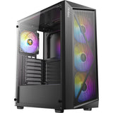 Boîtier tour midi Antec ax67 argb (noir | 3x usb-a | verre trempé)