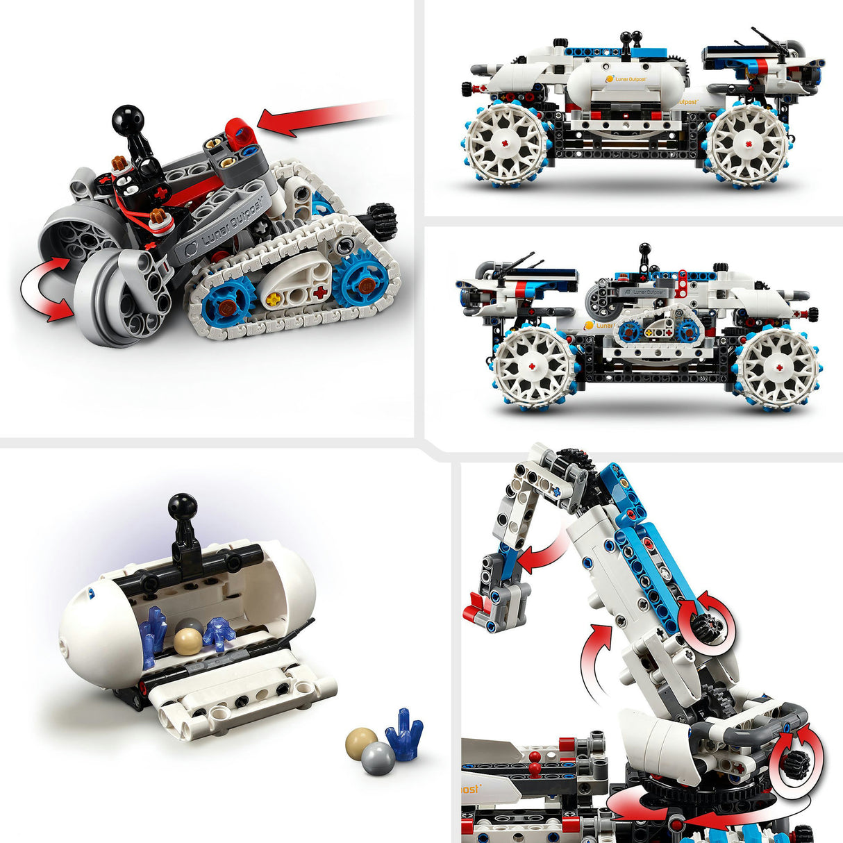 Lego Technic 42211, avant-poste lunaire, véhicule spatial Moon Rover