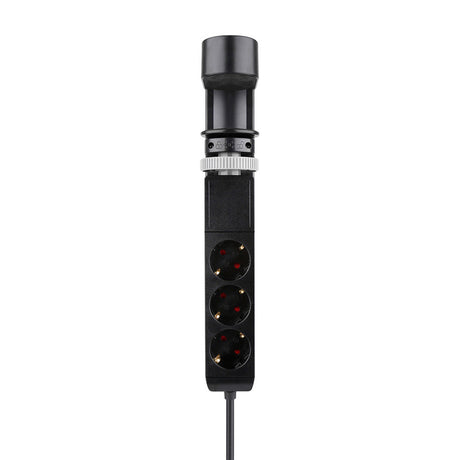 Prise de bureau Neomounts DS22-840BL6 avec pince et ports USB-C et USB-A - multiprise à charge rapide (noir)