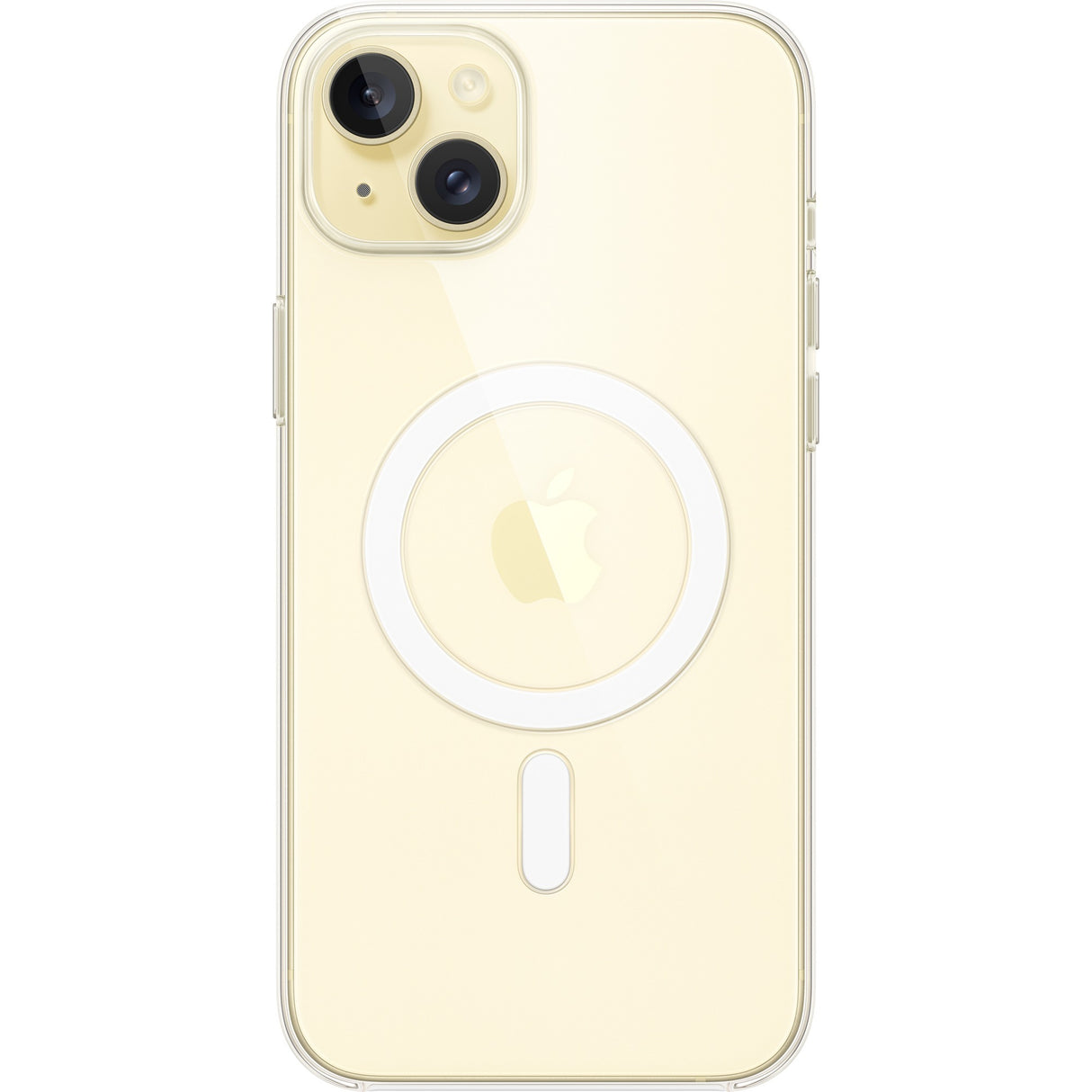 Étui transparent Apple avec magsafe pour étui de téléphone iPhone 15 plus (transparent)