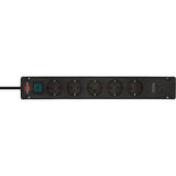 Brennerstuhl Bremounta multiprise avec 2 prises de charge USB C | 5 fois | noir | 3m h05vv-f 3g1.5 - 1150660415