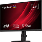 Moniteur ergonomique Viewsonic VA2408-HDJ 23,8 (noir (mat), 1x HDMI, 1x port d'affichage, VGA, 100 Hz)