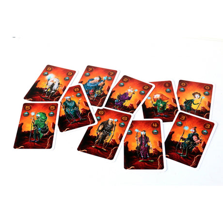 Jeux de gobelins blancs réclament un jeu de 2 cartes (néerlandais, 2 joueurs, 25 minutes, à partir de 10 ans)