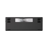 Mchose G98 Pro Noir Rose Flamme Orange Clavier de jeu mécanique RVB personnalisé tri-mode sans fil (noir, disposition américaine (Qwerty), TTC flamme orange, RVB, échange à chaud, PBT gravé sur le côté, sans fil | Bluetooth | USB-C)