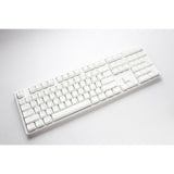 Clavier mécanique RVB blanc pur classique Ducky One 3 (blanc, disposition américaine (qwerty), cerise mx speed silver, 100 %, LED RVB, pbt double-shot, remplaçable à chaud, mécanique charlatan)