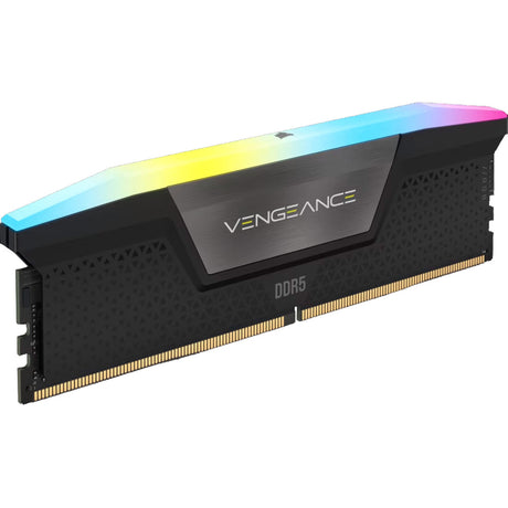 Corsair Vengeance RGB 16 Go DDR5-5200 (2x 8 Go) RAM (noir, cmh16gx5m2b5200c40, udimm, xmp 3.0)