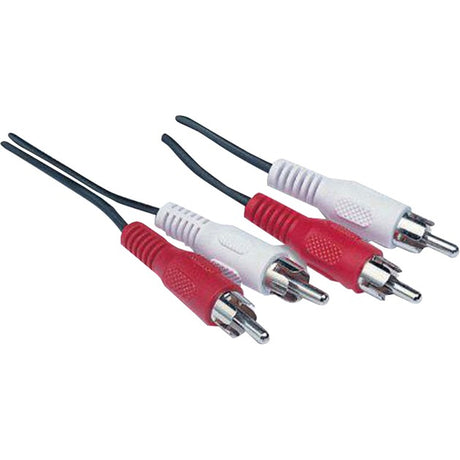 Goobay 2x câble tulipe (noir, 10 mètres, stéréo)