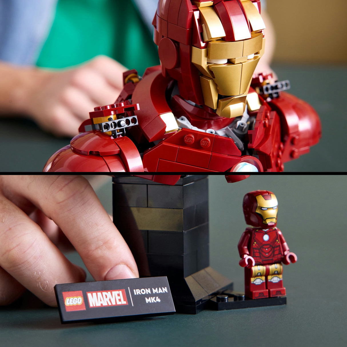 Lego super héros merveille 76327 buste d'iron man mk4