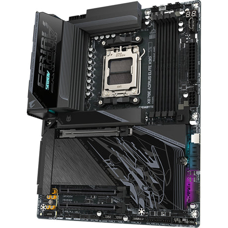 Carte mère Gigabyte x870e aorus Elite x3d socket am5 (noir, raid, 5 Go-lan, wi-fi 7, BT, son, atx)