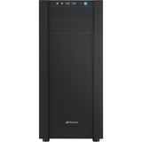 Boîtier tour midi Sharkoon s25-w (noir | 2x USB-A | fenêtre)