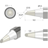 Ifixit fixhub soldeerpunt, conisch-afgeschuind, 1,5 mm soldeerbout (zilver)