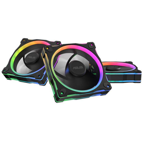 Ventilateur Asus prime mr120 argb - pack triple de ventilateurs de boîtier (noir, 3 pièces, 120 x 120 x 28 mm, 3 pièces)
