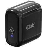 Chargeur de voyage Club 3D PPS 65W technologie gan (noir, USB-C, power delivery (PD) 3.0)