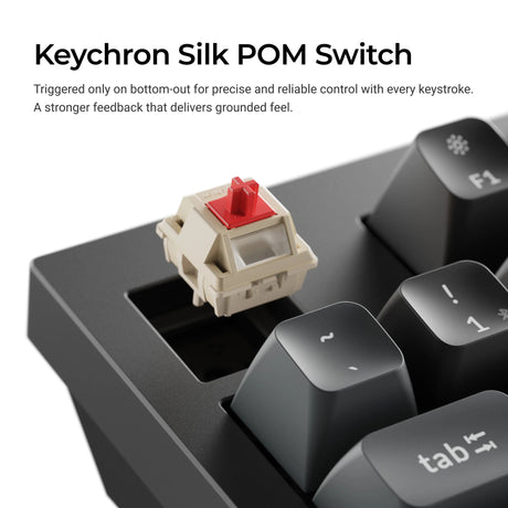Keychron q5 ultra-m3 8k wireless custom mechanical keyboard (wit, us lay-out (qwerty), silk pom banana, 96%, rgb, hot swap, 8k, 2.4 ghz | bluetooth 5.2 | usb-c)